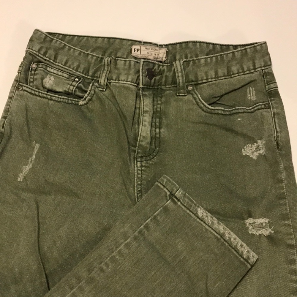 FP light army colored jeans